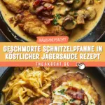 Geschmorte Schnitzelpfanne in köstlicher Jägersauce Rezept 21 Pinterest Hidden Image