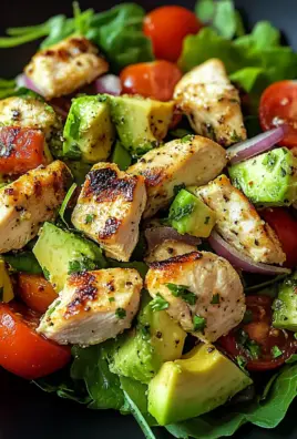 Gesunder Avocado Hähnchen Salat 22 Gesunder Avocado Hähnchen Salat