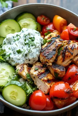 Griechische Hähnchen-Tzatziki-Bowl 23 Griechische Hähnchen-Tzatziki-Bowl