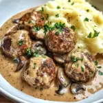 Hackb&auml;llchen in Champignon-Rahmso&szlig;e