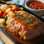 Hackbraten aus dem Backofen