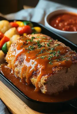 Hackbraten aus dem Backofen