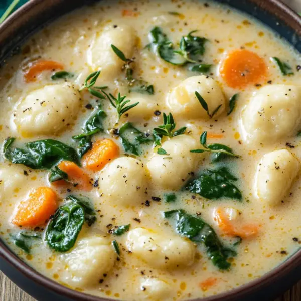 Hähnchen-Gnocchi-Suppe