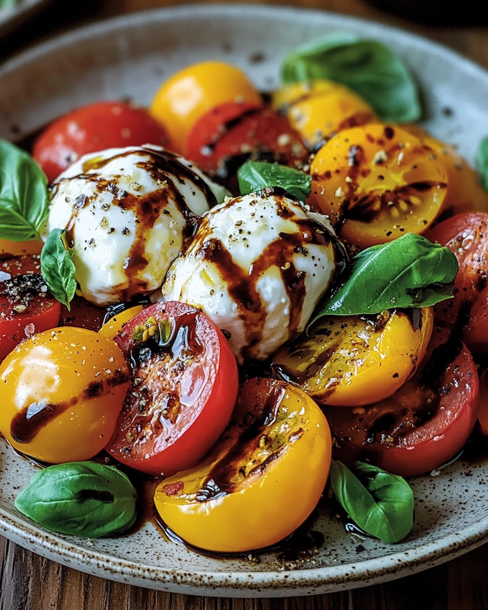 Italienischer Burrata-Caprese-Salat aus Heirloom-Tomaten 17 Italienischer