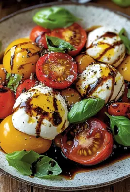 Italienischer Burrata-Caprese-Salat aus Heirloom-Tomaten