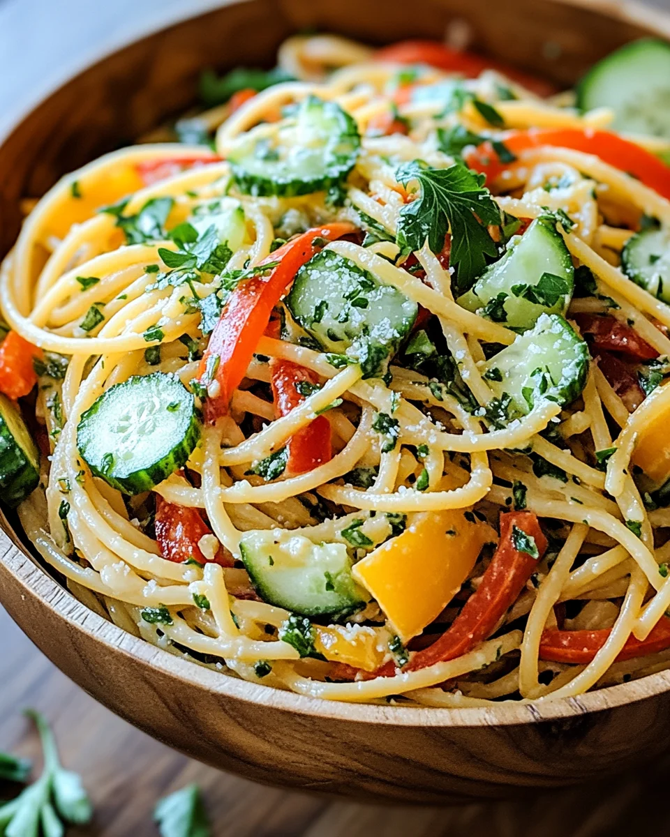 Kalifornischer Spaghetti-Salat