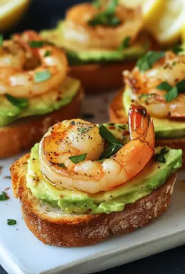 Knoblauch-Garnelen-Crostini mit Avocado 31 Knoblauch-Garnelen-Crostini mit Avocado