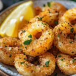 Knoblauch Parmesan Garnelen aus der Hei&szlig;luftfritteuse