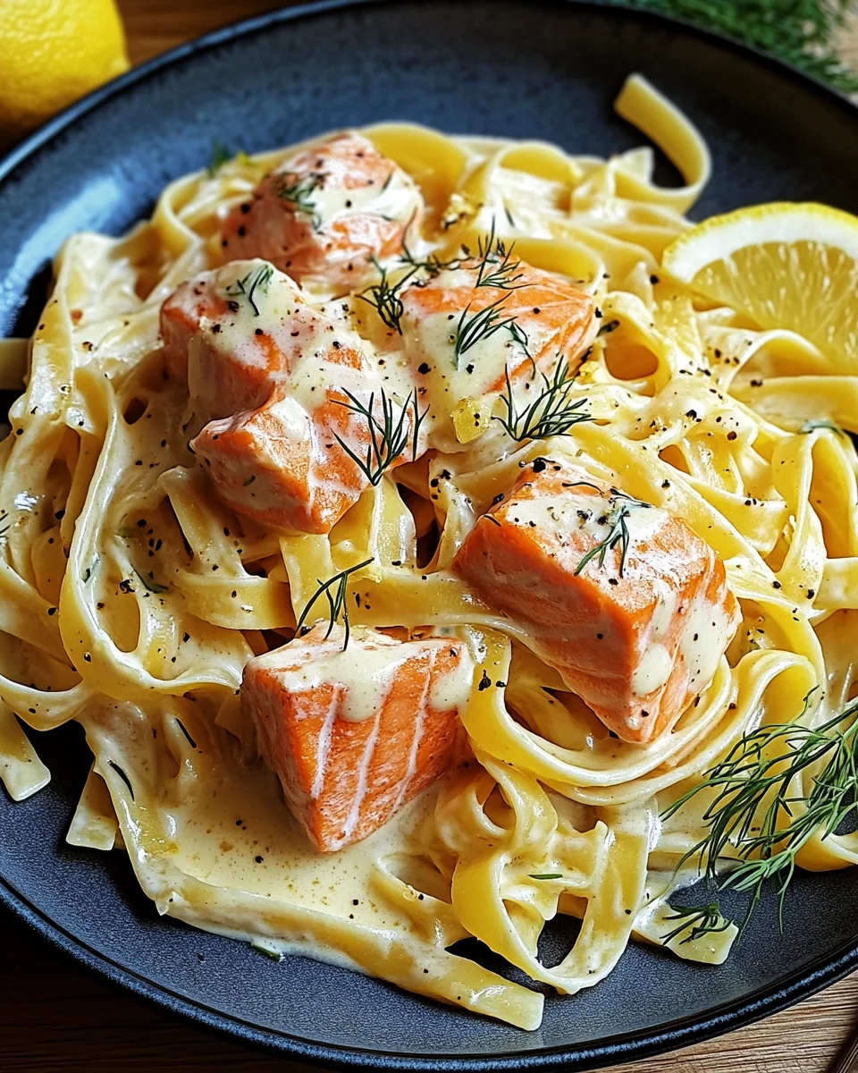 Lachs-Tagliatelle mit cremiger Zitronensoße 19 Lachs-Tagliatelle