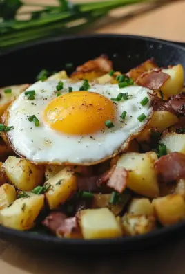 Leberkäse-Kartoffel-Pfanne mit Spiegelei von FrlM