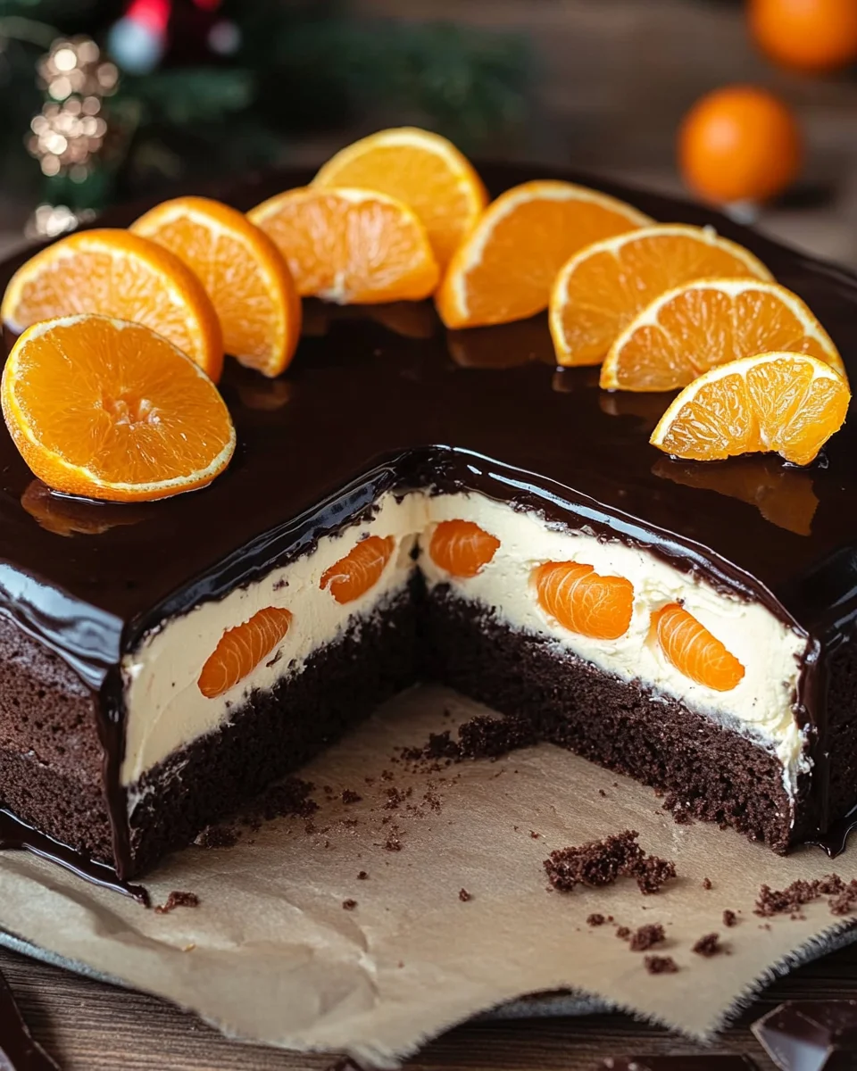Lebkuchen-Torte mit Paradiescreme und Mandarinen 31 Lebkuchen-Torte