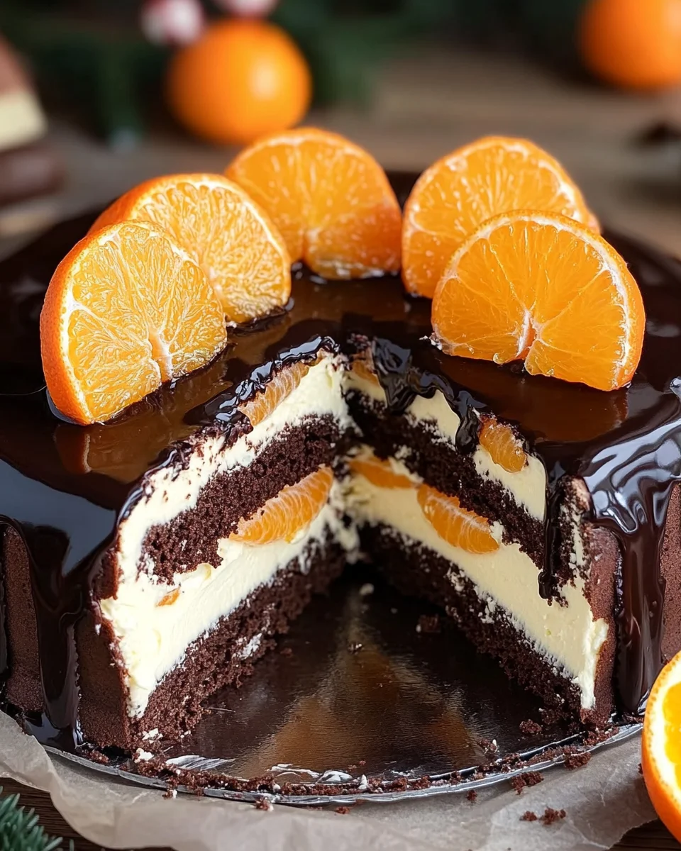 Lebkuchen-Torte mit Paradiescreme und Mandarinen 33 Lebkuchen-Torte mit Paradiescreme und Mandarinen