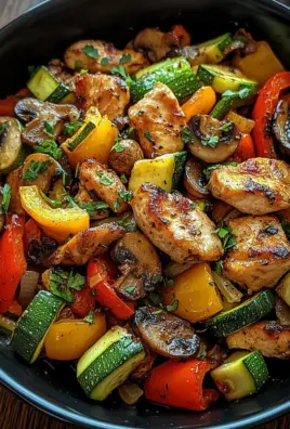 Low-Carb Gemüsepfanne mit Geflügel