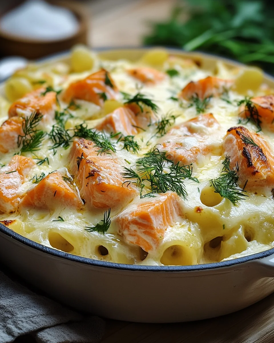 Nudelauflauf mit Lachs und Sahne 21 Nudelauflauf