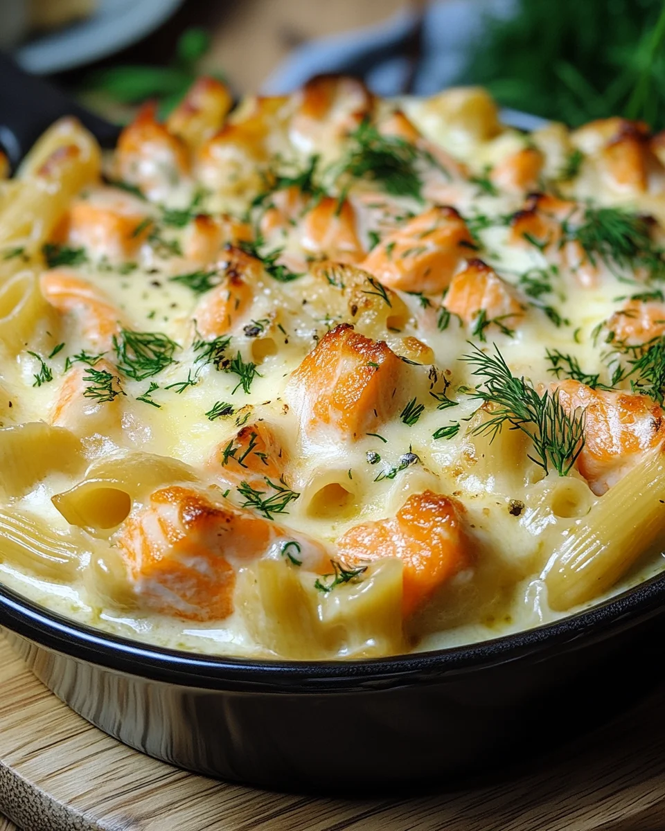 Nudelauflauf mit Lachs und Sahne 23 Nudelauflauf mit Lachs und Sahne