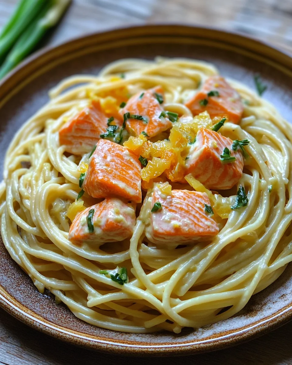 Orangen Lachs Pasta 21 Orangen