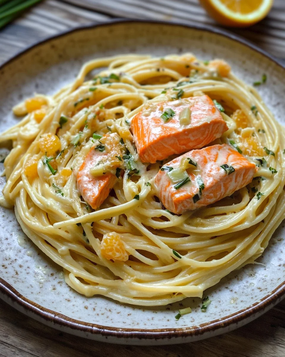 Orangen Lachs Pasta 23 Orangen Lachs Pasta