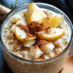 Overnight Oats with Cinnamon and Pear