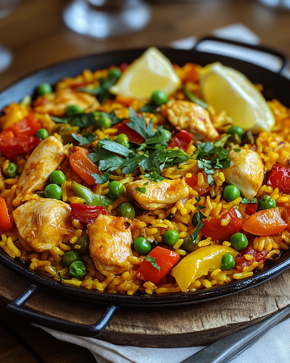 Paella mit Hähnchen 22 Paella