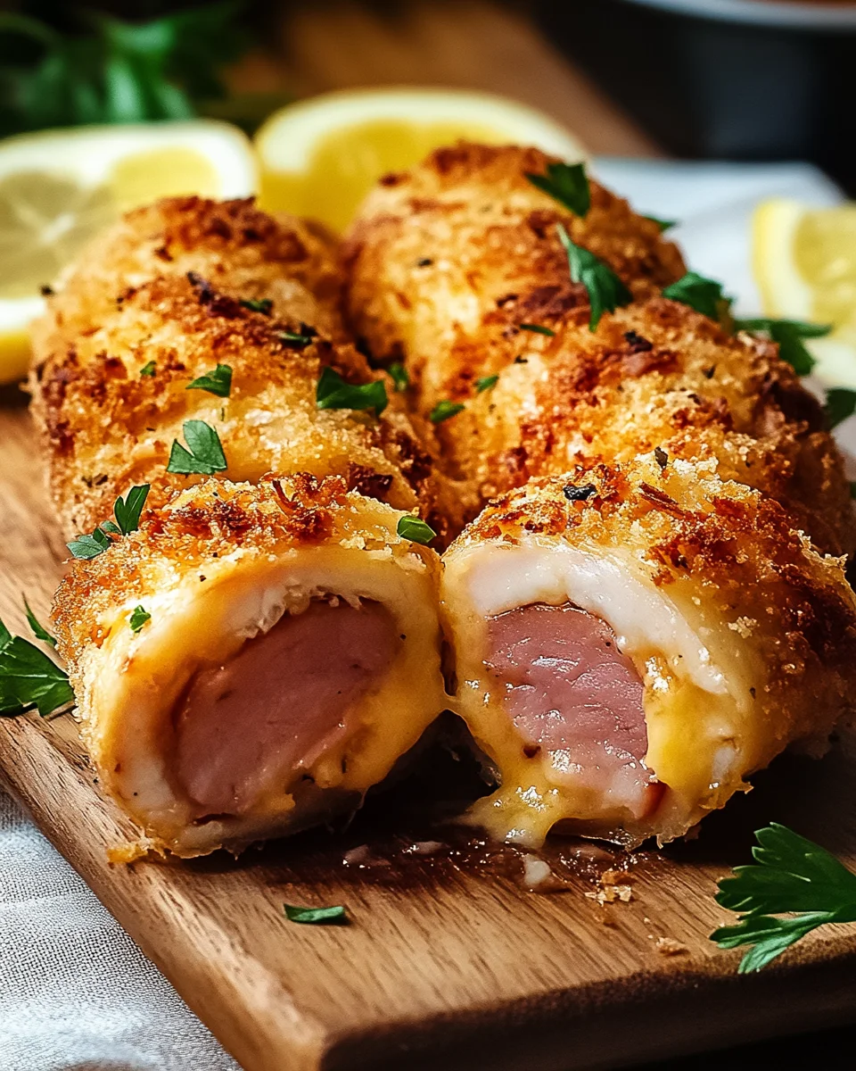 Putenröllchen nach Cordon Bleu Art 21 Putenröllchen