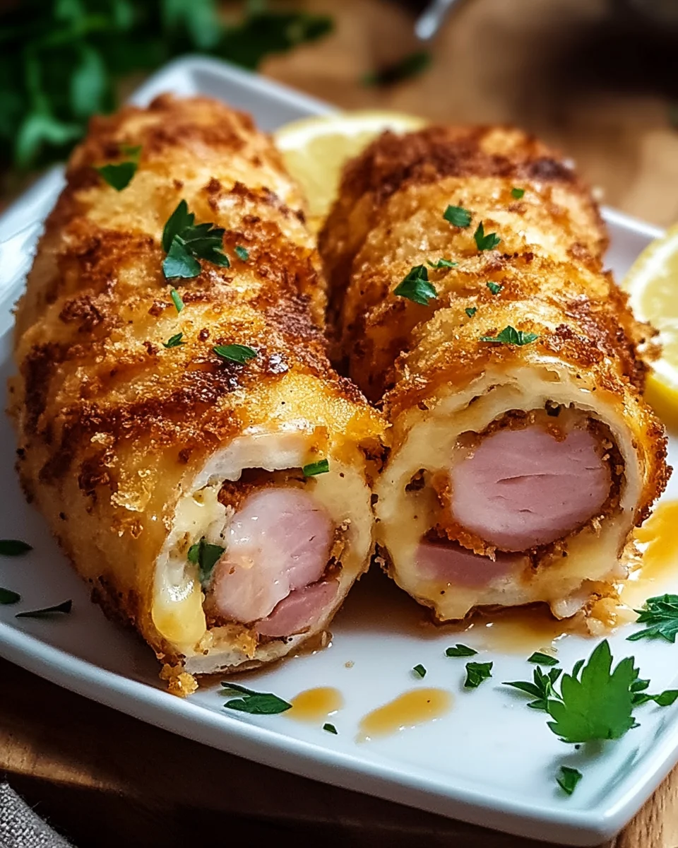 Putenröllchen nach Cordon Bleu Art 23 Putenröllchen nach Cordon Bleu Art