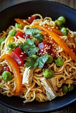 Ramen-Chinesischer Hähnchensalat