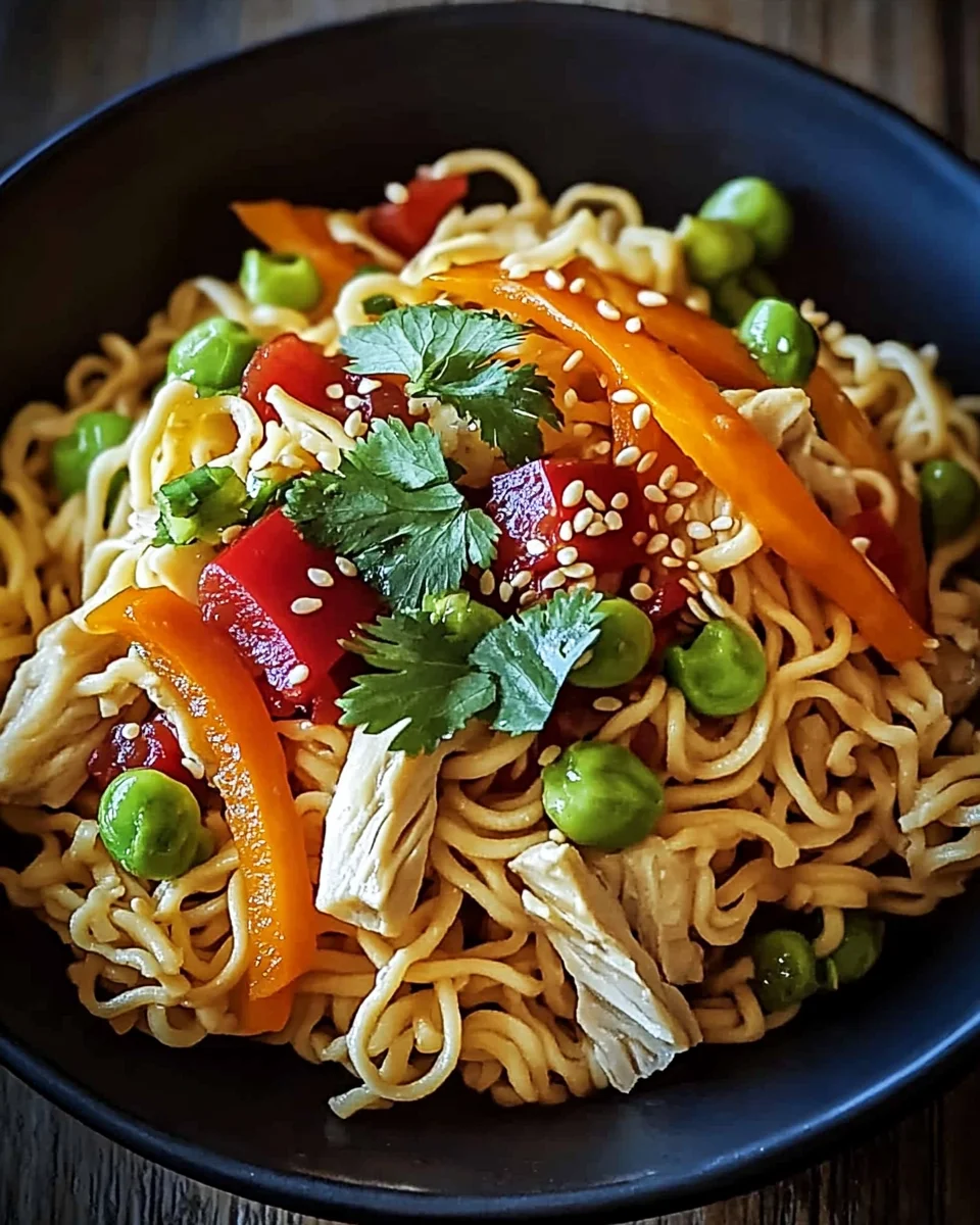 Ramen-Chinesischer Hähnchensalat