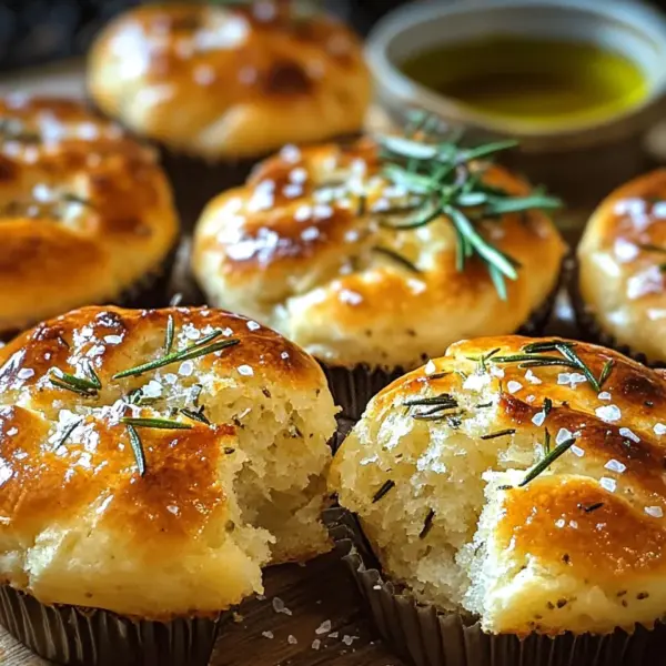 Rosmarin-Knoblauch-Focaccia-Muffins