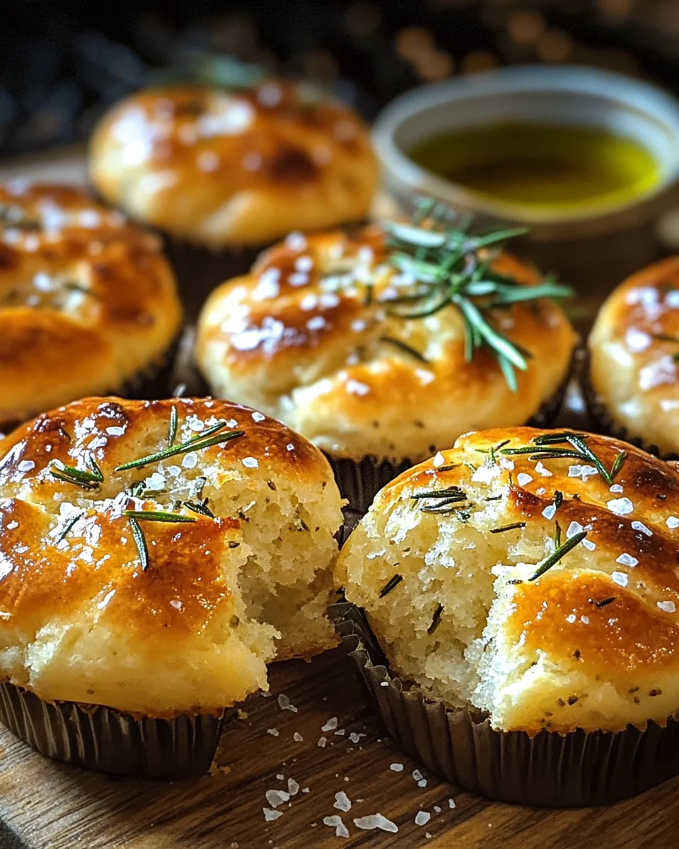 Rosmarin-Knoblauch-Focaccia-Muffins