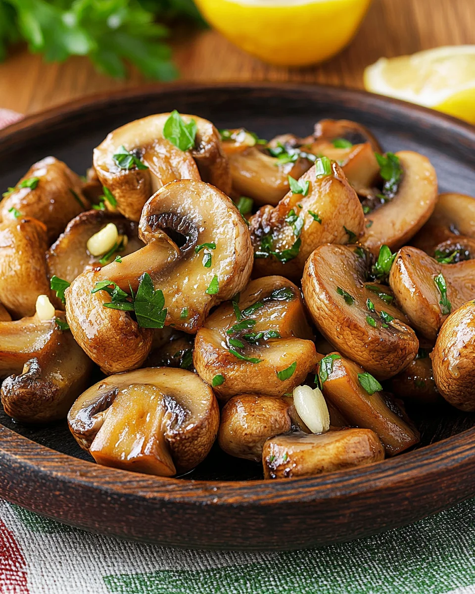 Saftige Knoblauch-Champignons Rezept