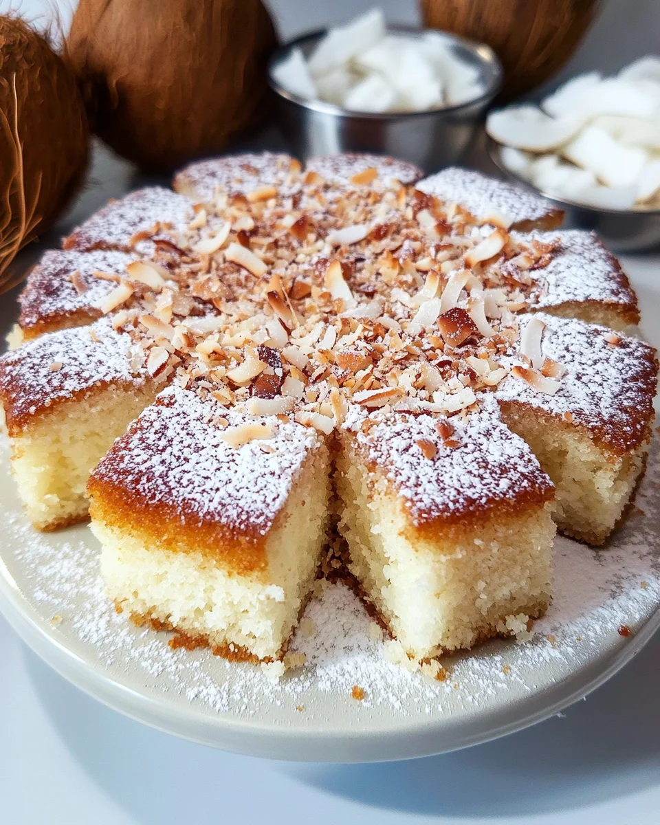 Saftiger Kokosnusskuchen