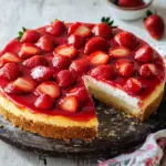 Schneller Erdbeerkuchen mit Schmand