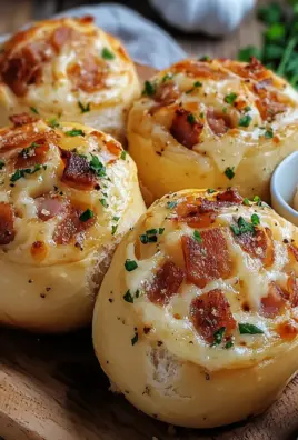 Speck & Käse Brötchen mit Knoblauchbutter