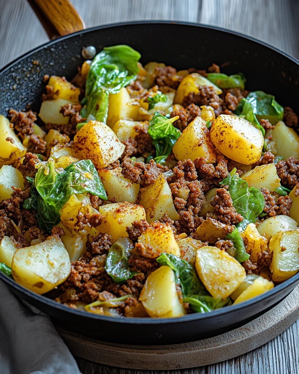 Spitzkohl-Kartoffel-Pfanne
