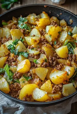 Spitzkohl-Kartoffel-Pfanne mit Hackfleisch