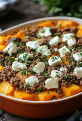 Süßkartoffel-Hackfleisch-Auflauf mit Feta 22 Süßkartoffel-Hackfleisch-Auflauf mit Feta