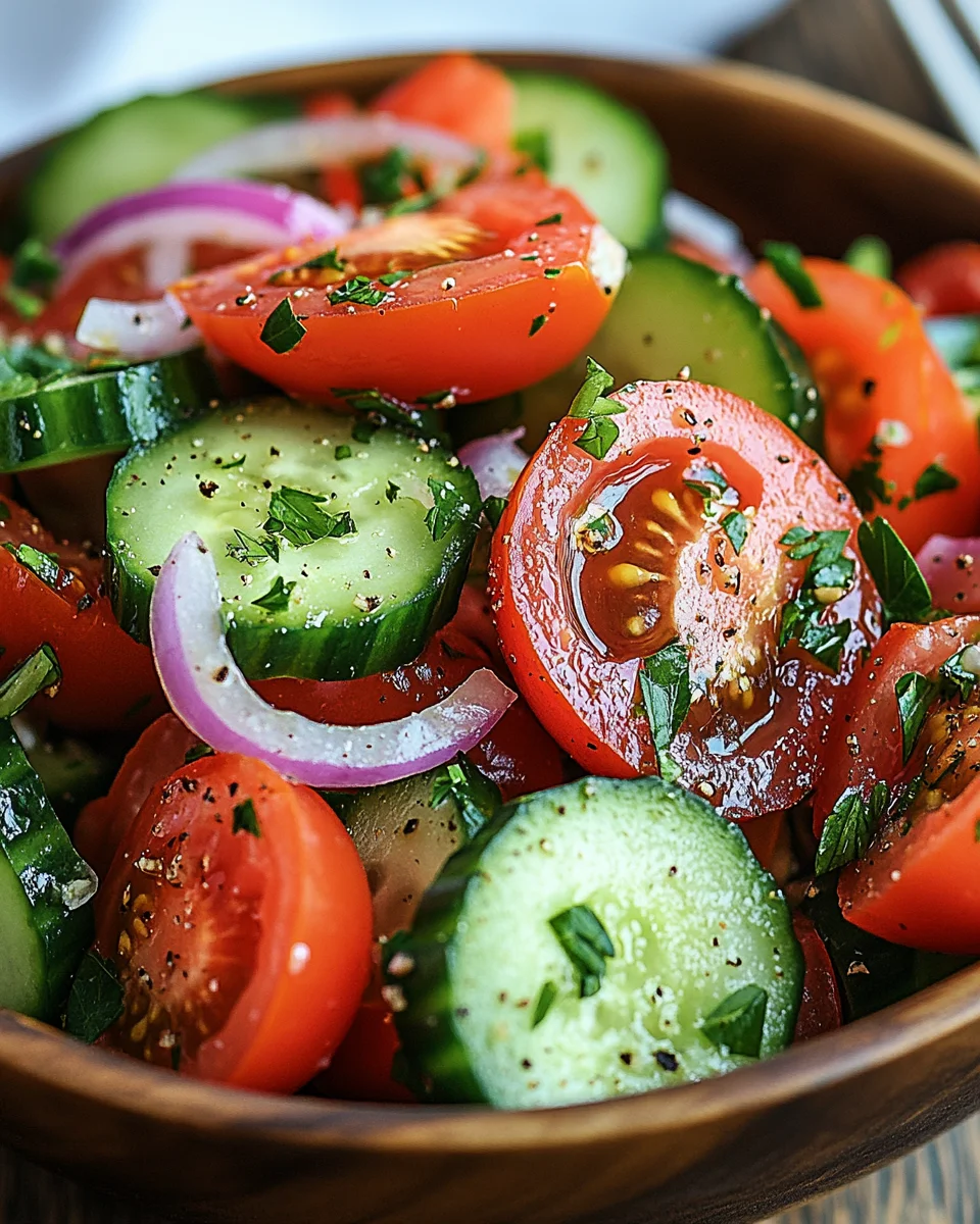 Tomaten-Gurken-Salat
