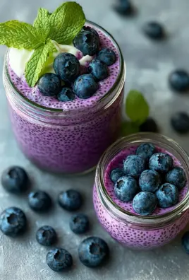 Veganer Blaubeer-Chia-Pudding
