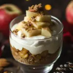 Winterliche Spekulatius-Creme mit Bratapfelkompott