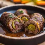 Zarte Rinderrouladen im Backofen zubereitet