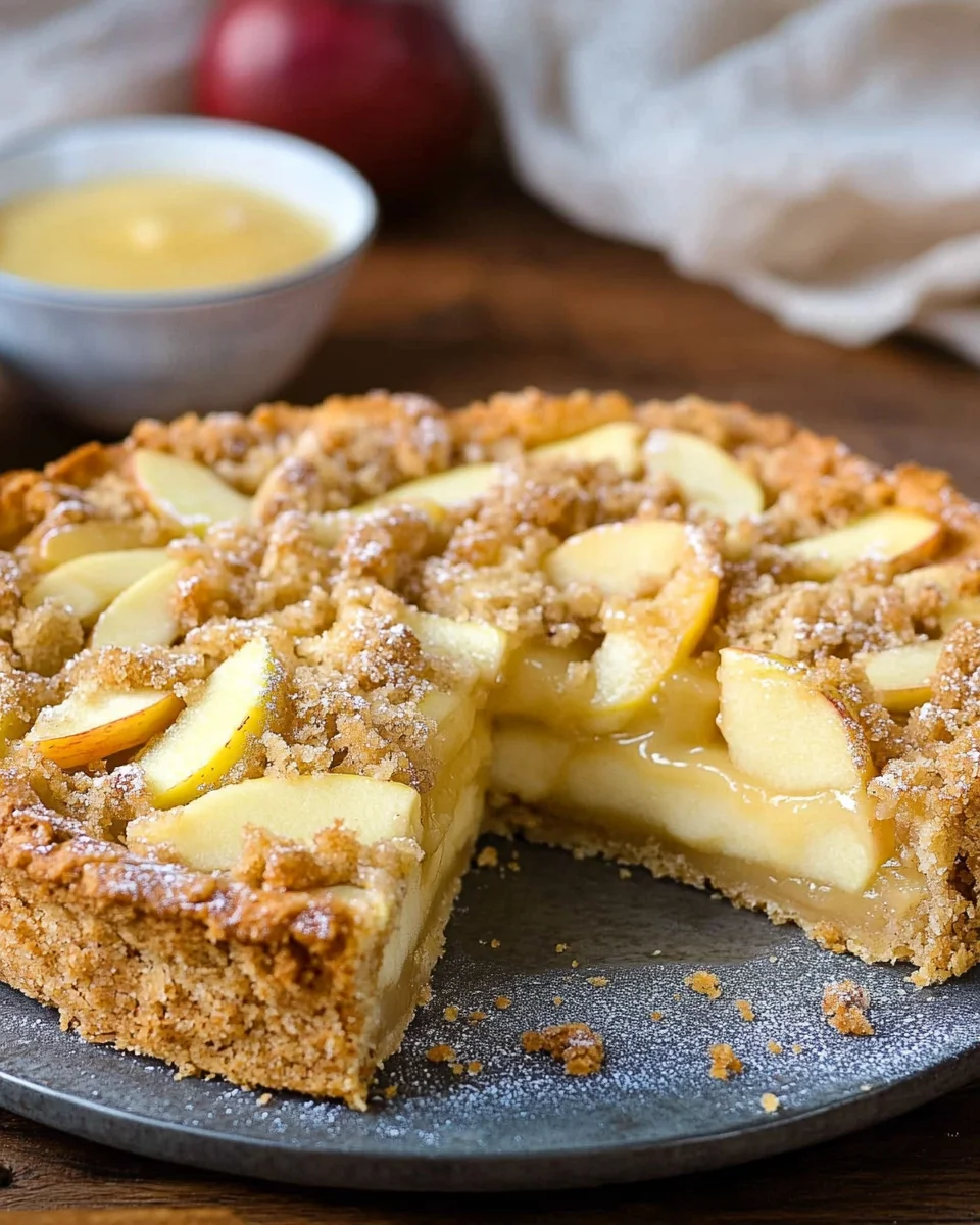 Apfelkuchen mit Apfelmus