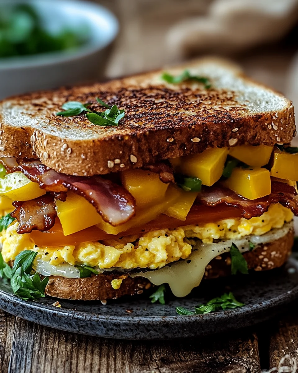Bauernfrühstücks-Sandwich