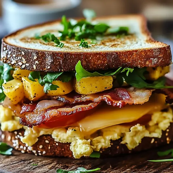 Bauernfrühstücks-Sandwich