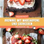 Brownie mit Mascarpone und Erdbeeren 18 Pinterest Hidden Image