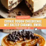 Cookie Dough Cheesecake mit Salted Caramel Swirl 22 Pinterest Hidden Image