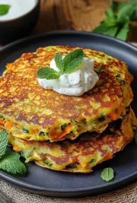 Curry-Spitzkohl-Pfannkuchen mit Minzjoghurt