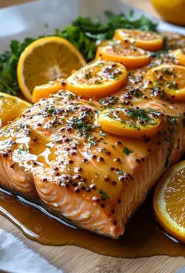 Gebackener Orangen-Lachs mit Honig-Senf-Glasur 23 Gebackener Orangen-Lachs mit Honig-Senf-Glasur