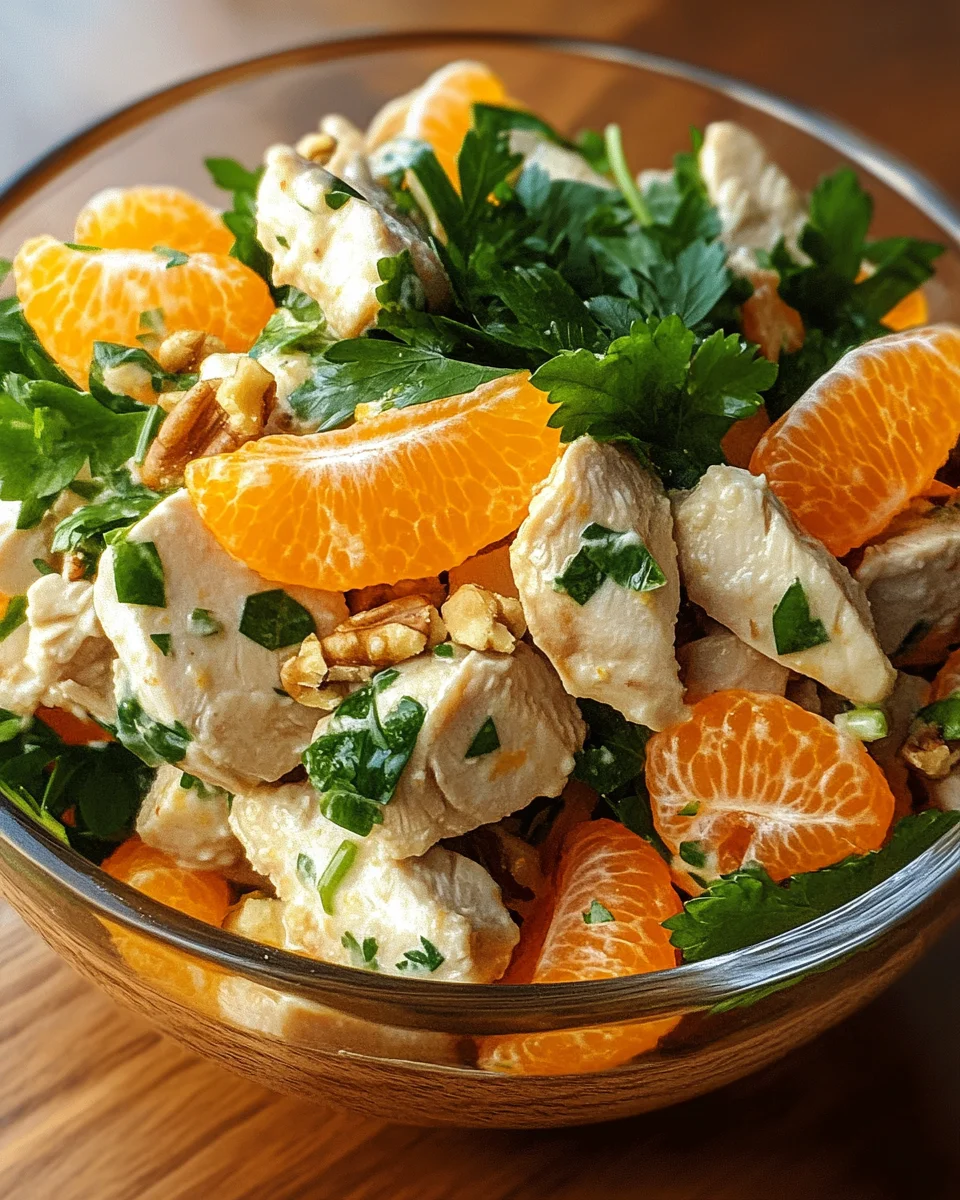 Geflügelsalat mit Mandarinen 21 Geflügelsalat