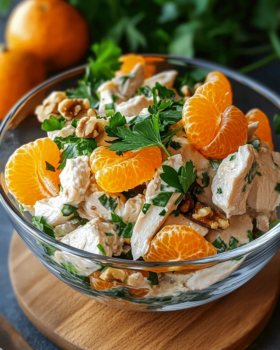 Geflügelsalat mit Mandarinen