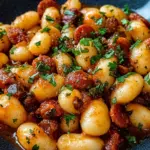 Gnocchi mit Chorizo und cremiger Harissa-Sauce
